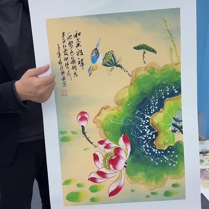 国画手绘国画作品