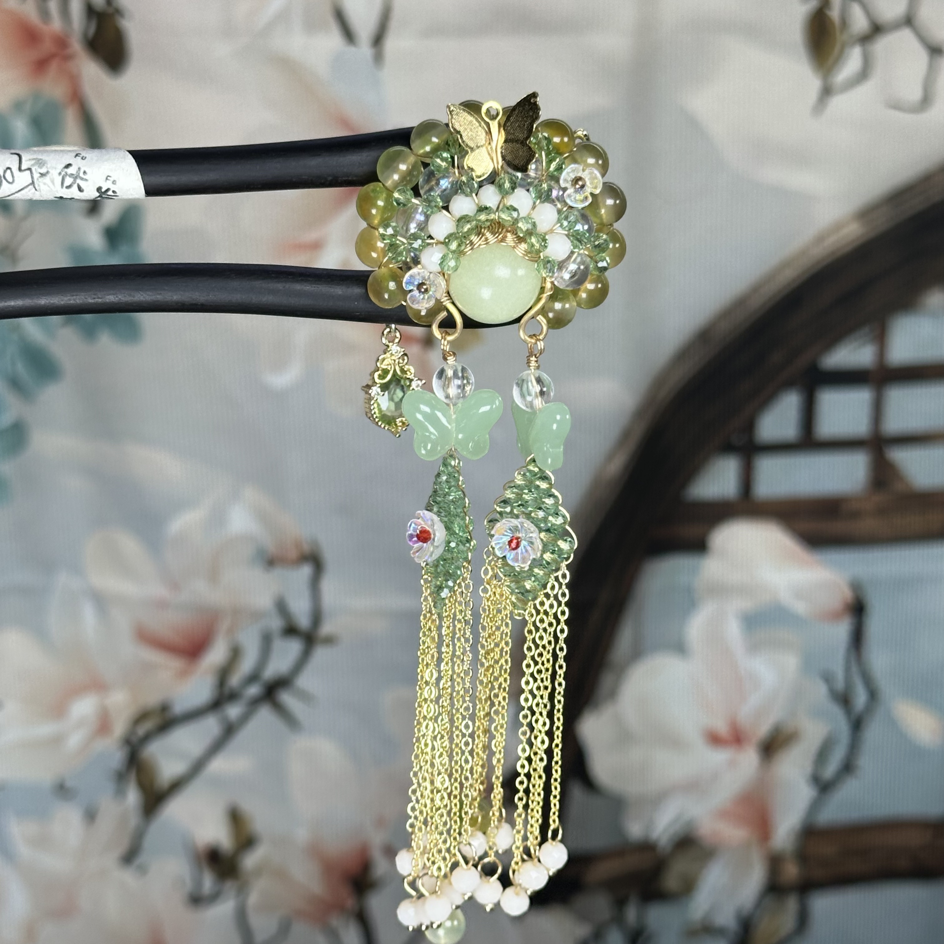 F003原创《绿野仙踪》15公分双簪古风簪子古风簪子日常中国风