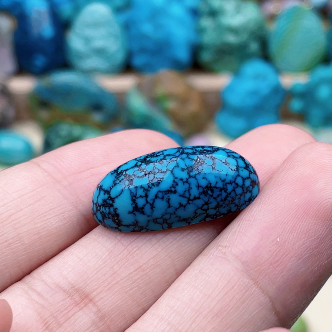 绿松石未镶嵌绿松石12x26x8.5mm