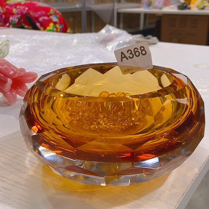 无铅玻璃琉璃花瓶高8口11