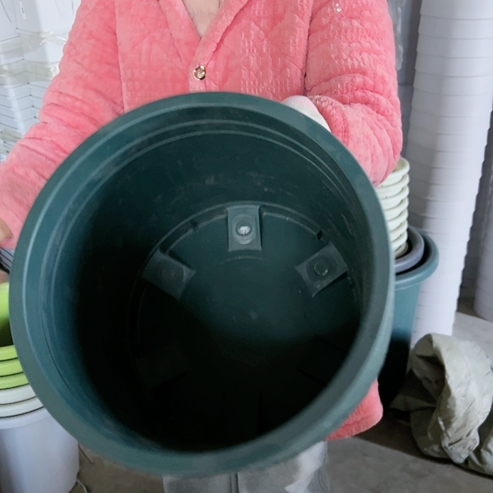 塑料瑕疵矮胖5#墨绿色6个无托