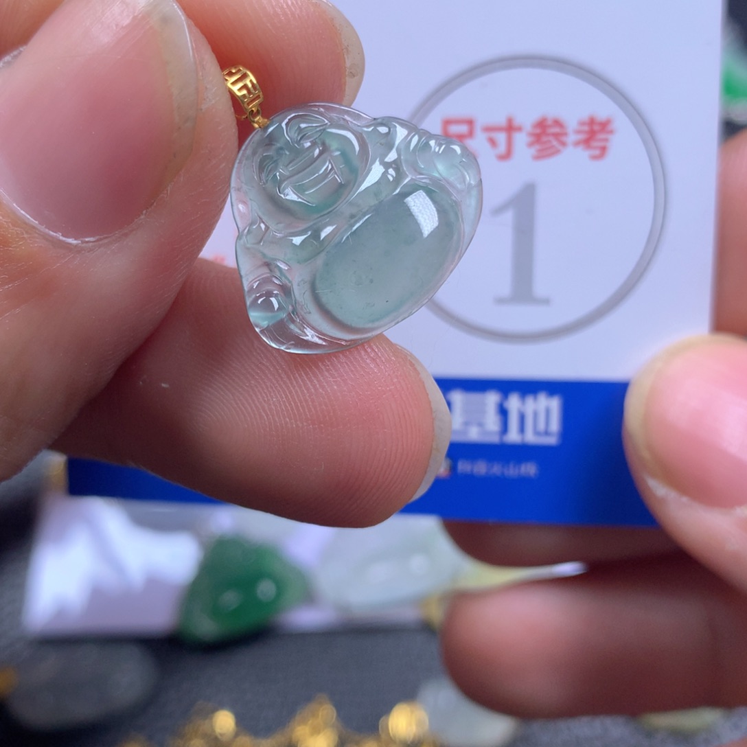 【闪购商品】翡翠颈饰18K金镶嵌翡翠