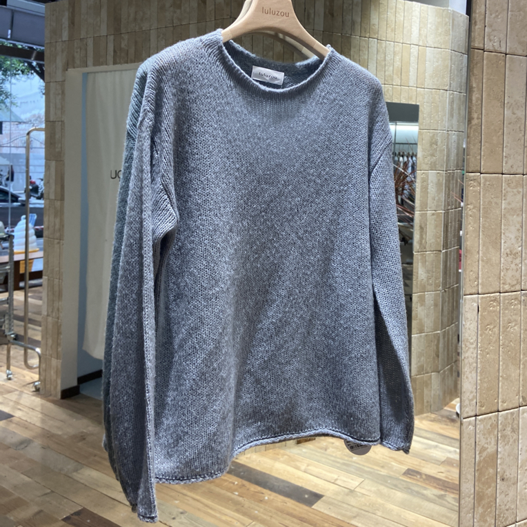 LULUZOU 羊绒羊毛绒卷边毛衣11193