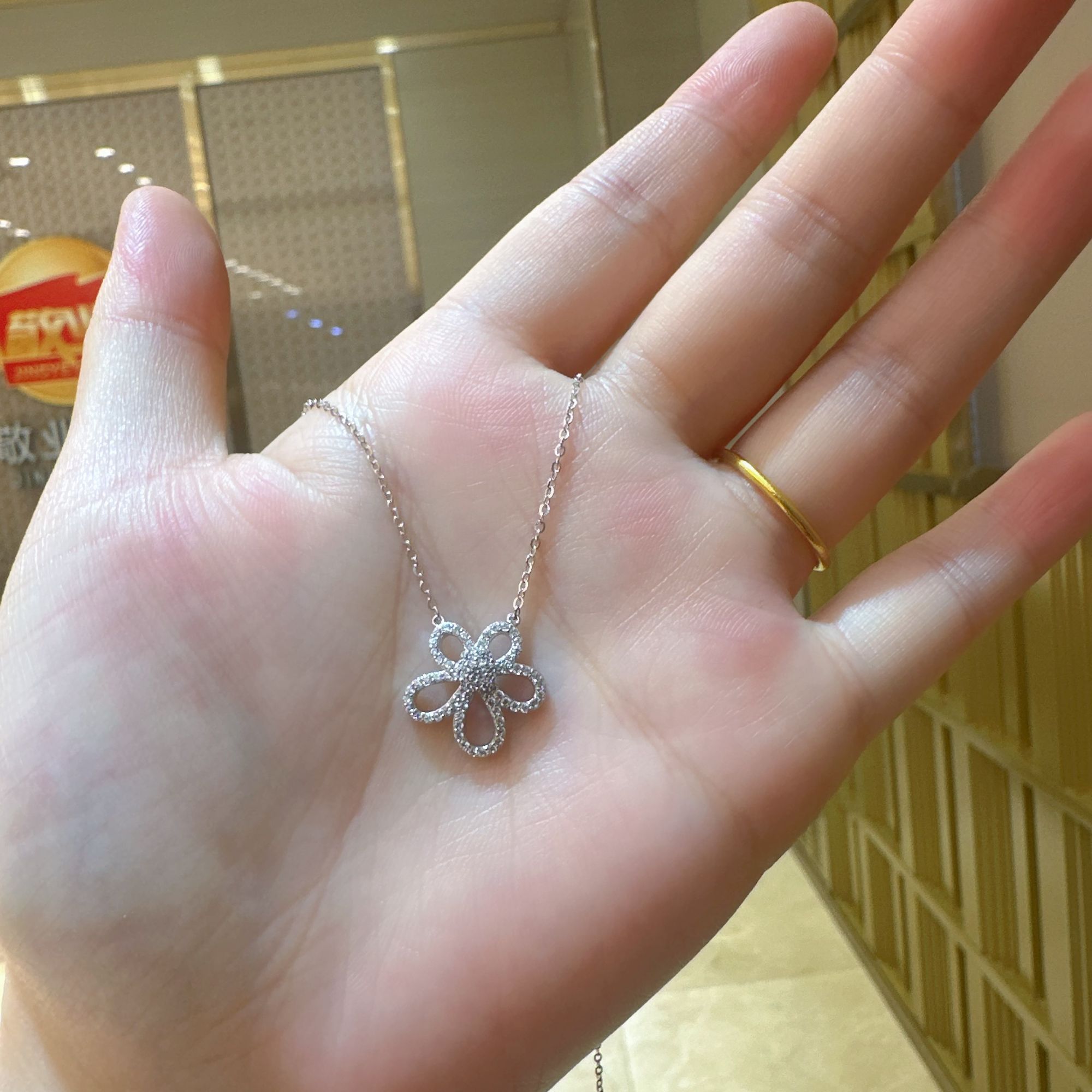 坠链均925银 足银锁骨链 套链