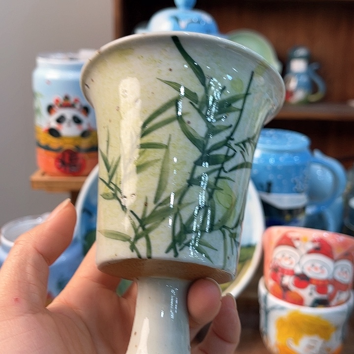 陶景德镇釉下手绘陶瓷 