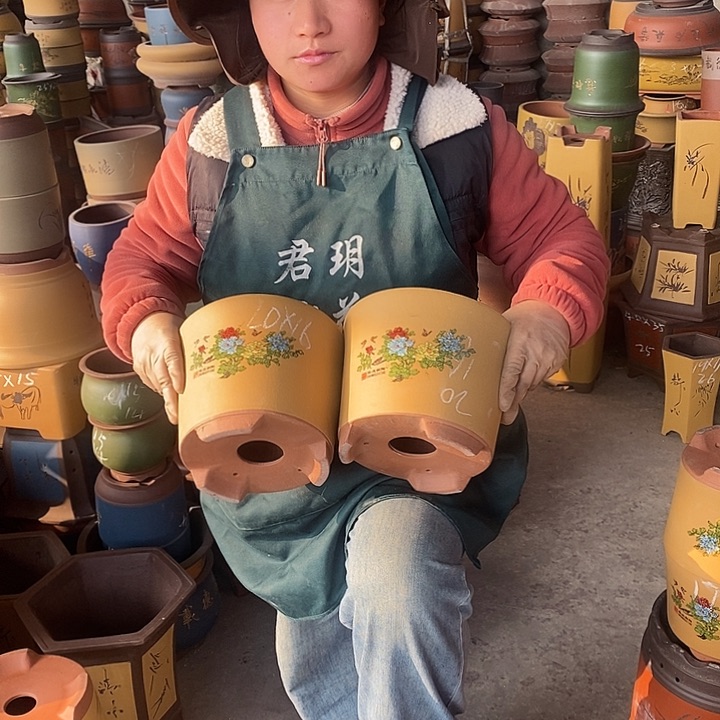 紫砂花盆紫砂花盆