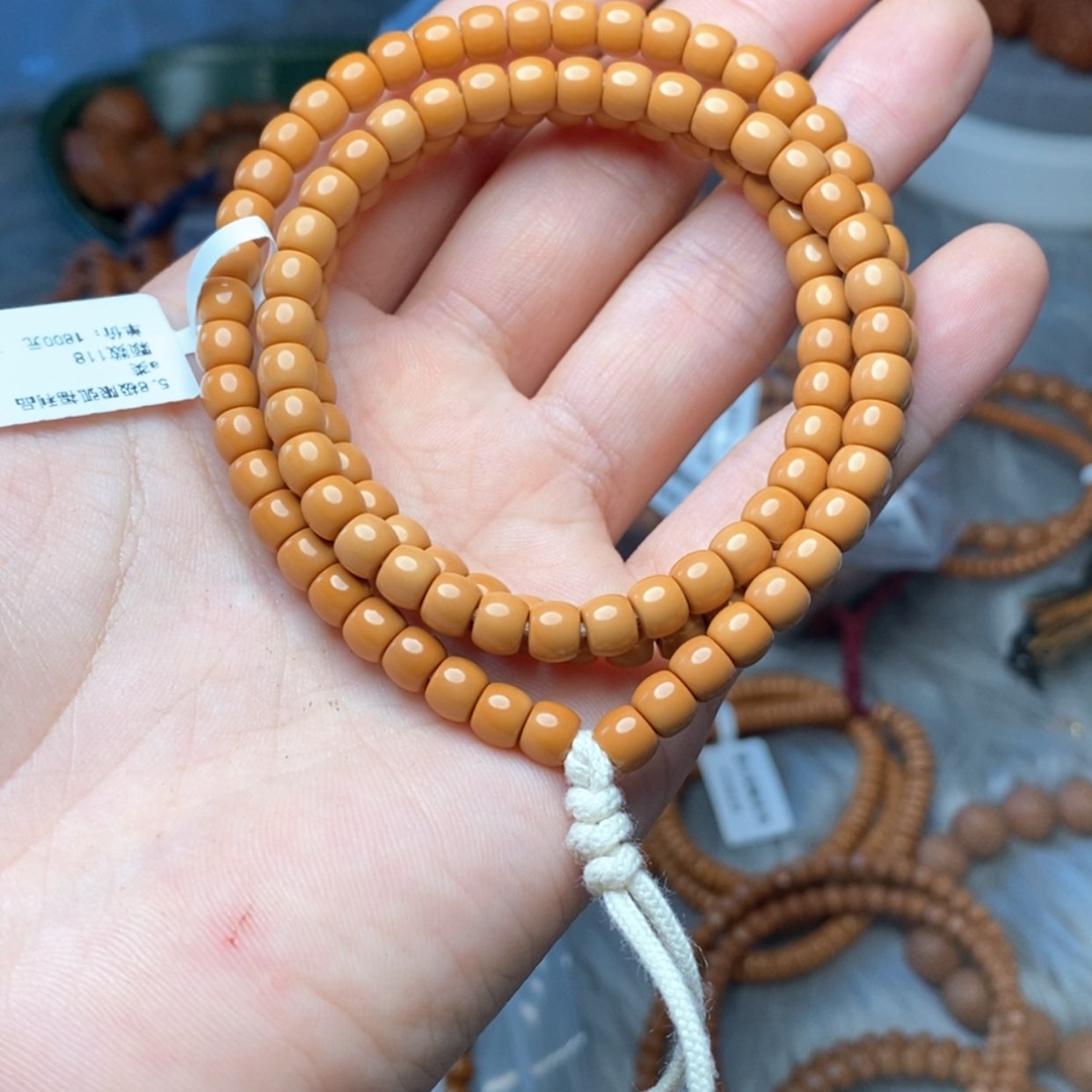 【闪购商品】橄榄核手串福利品A级极限弧118颗5.8