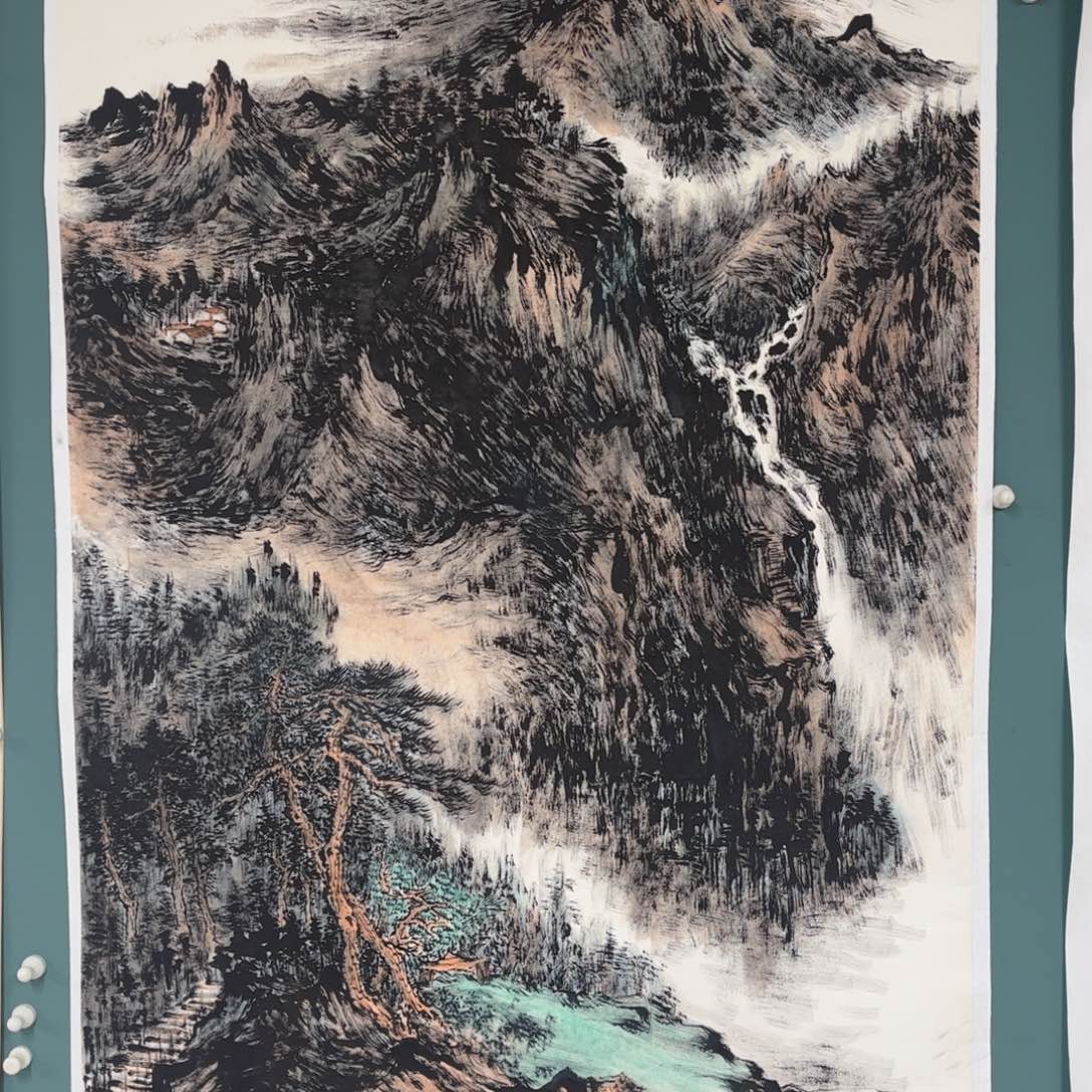 国画张宇老师手绘作品