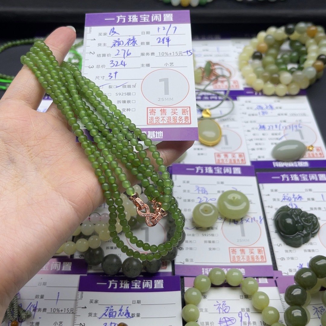 皮***丘和田玉未镶嵌颈饰