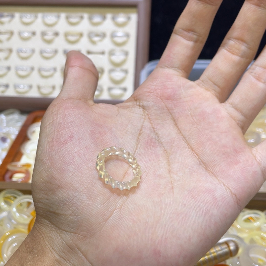 玛瑙/玉髓未镶嵌戒指83号港10