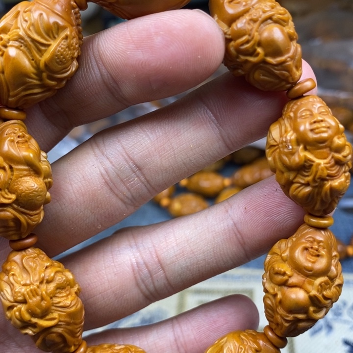 橄榄核手串/手链橄榄核雕工艺手串