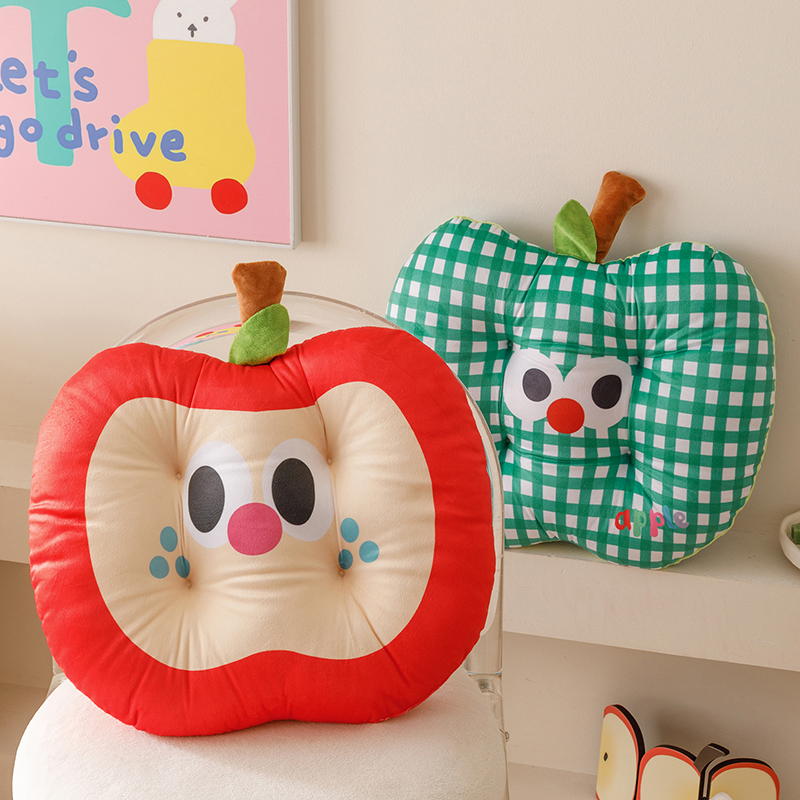 加厚多巴胺苹果形椅子坐垫居家抱枕用学生靠垫儿童榻榻米地板垫