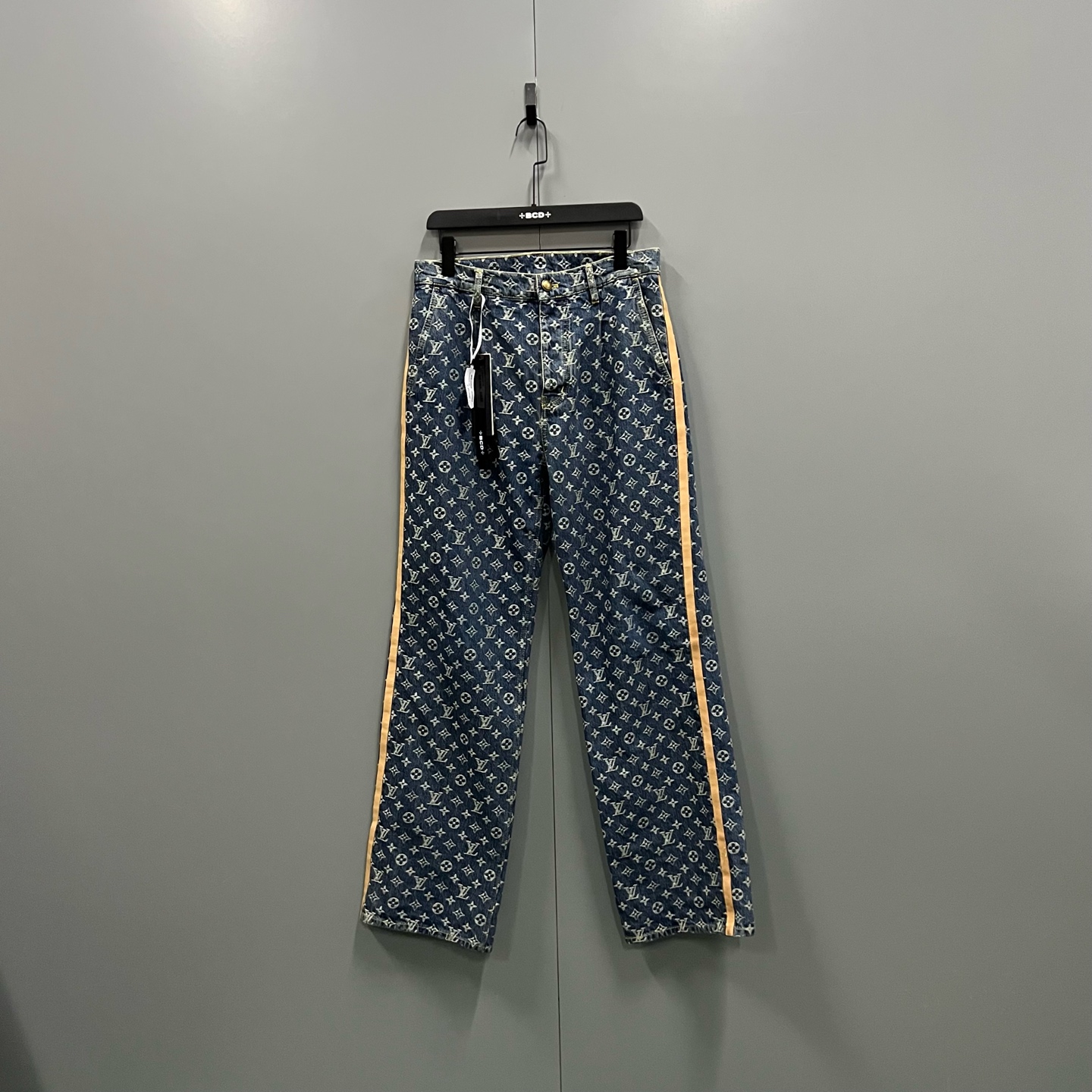 99新 LouisVuitton/路易威登 y19 蓝色满印老花长裤 29码/020910