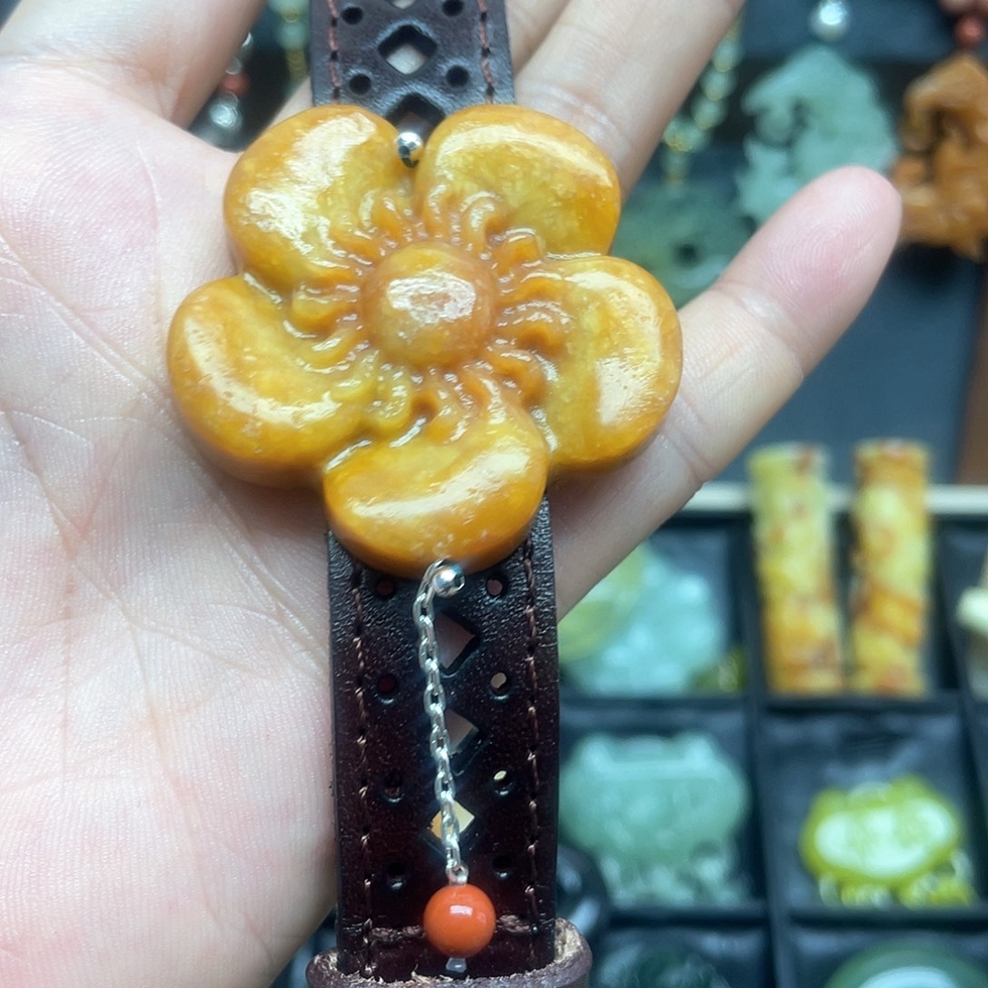 未镶嵌蛇纹石玉项链