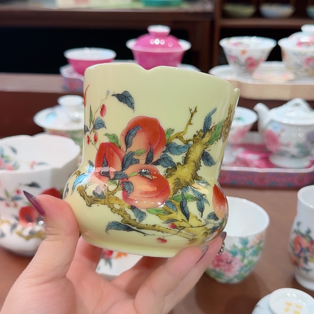 珐琅彩主人杯茶具套装