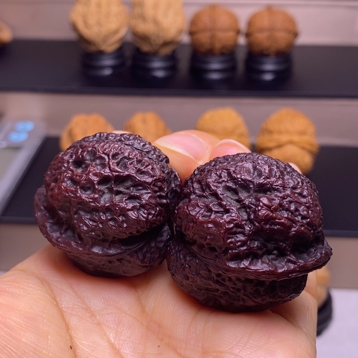 文玩核桃把件呱呱来财地闷64