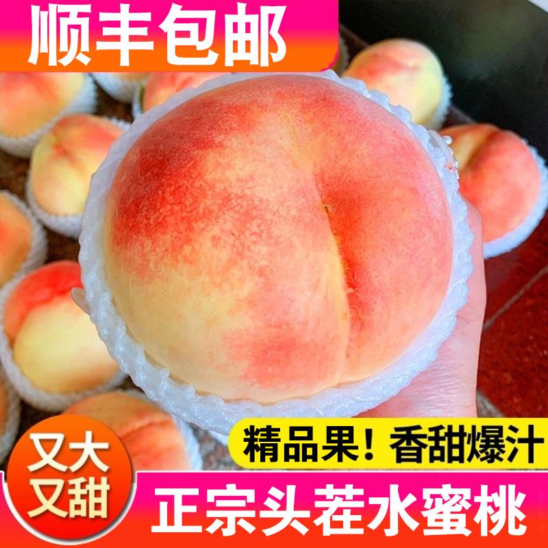 【顺丰包邮】水蜜桃新鲜现摘桃子孕妇水果毛桃脆桃整箱包邮5斤