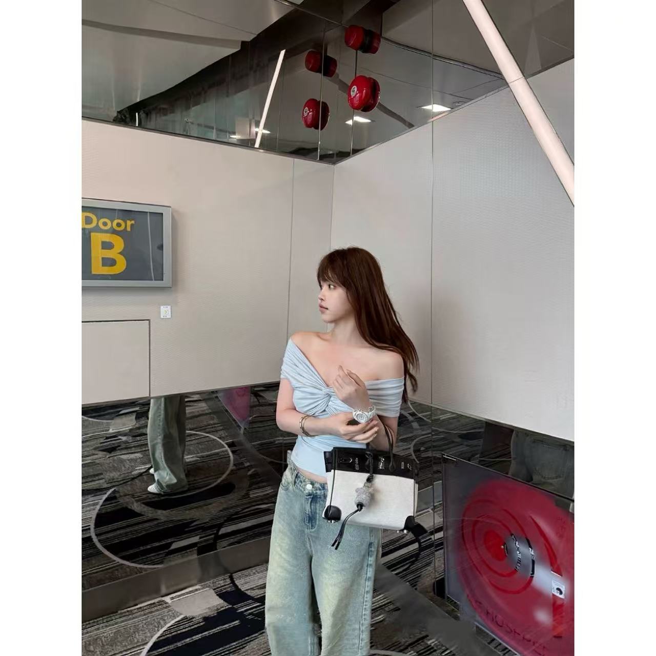 徐秋阳   海盐女孩  夏季新款百搭时尚休闲显瘦显白上衣12973