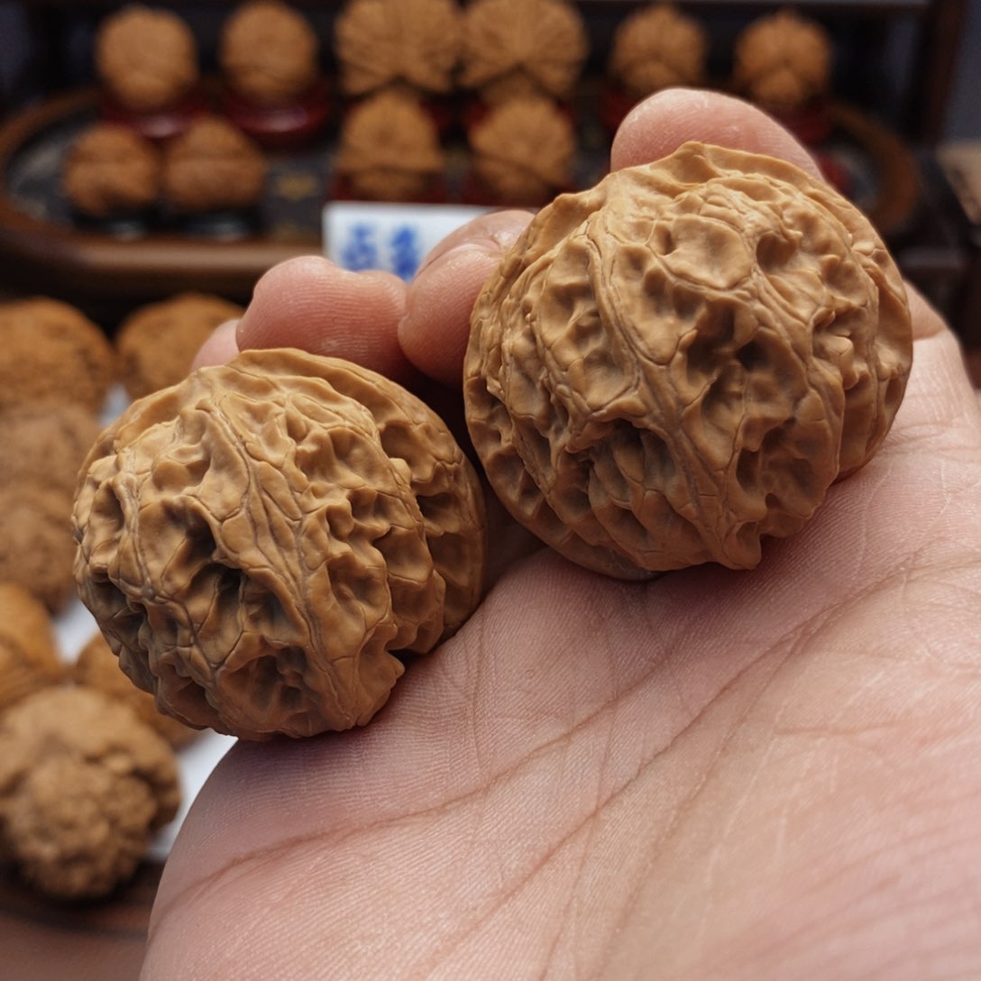 文玩核桃把件D*L42尺 全品苹果园 6