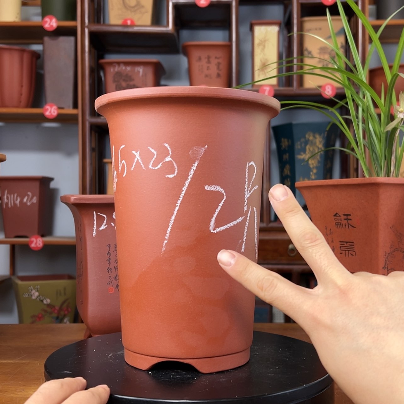 【闪购商品】紫砂花盆周之夏精品紫砂花盆