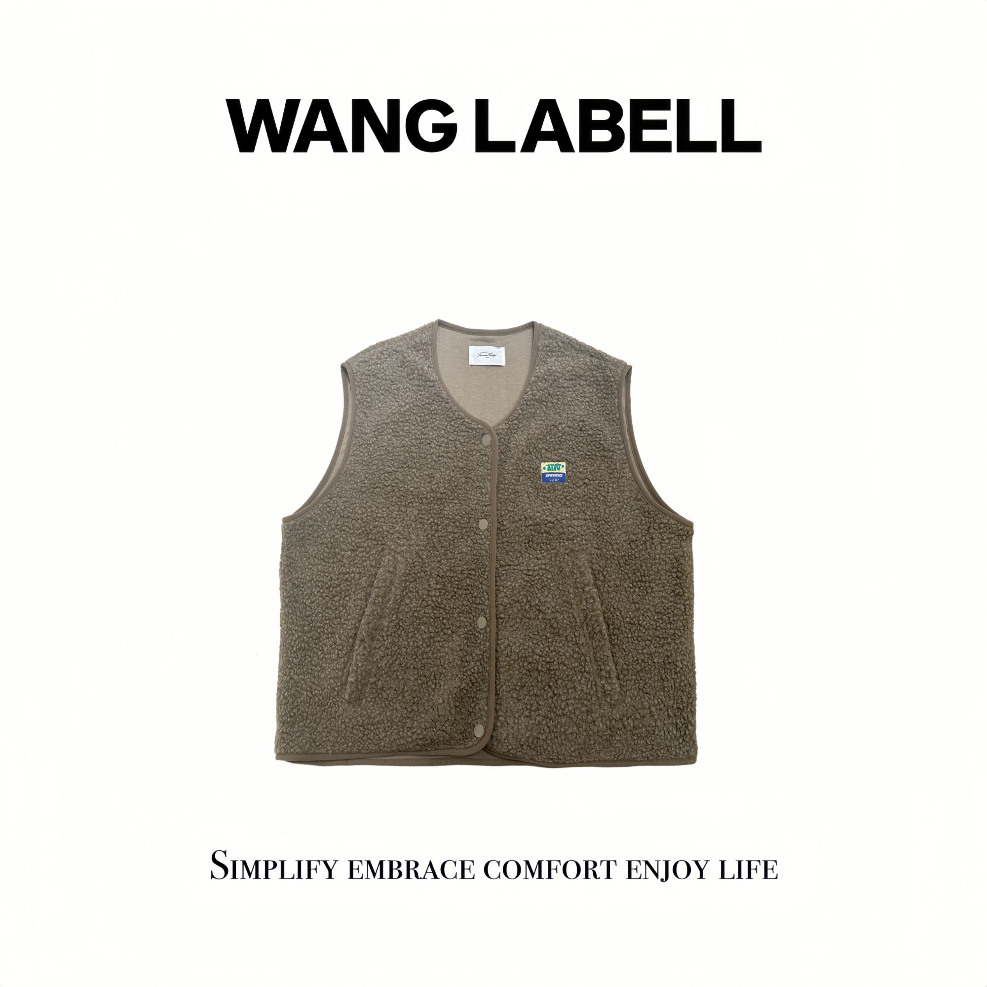  【秋】 |  AMV 羊羔绒马甲   休闲百搭马夹显瘦秋冬