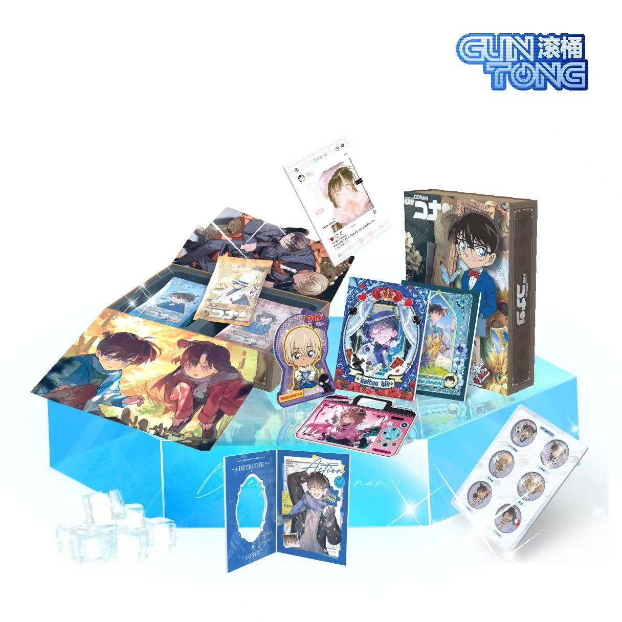 【双开福引】滚桶文创柯南国产二创收藏卡牌盲盒（代拆）