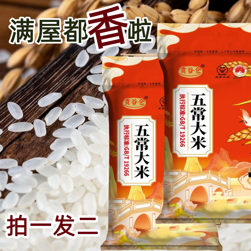 正宗五常大米 2025年新米 标准19266 产地直供 10斤装2袋非真空