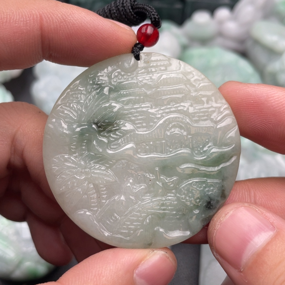 翡翠未镶嵌吊坠(不含链)