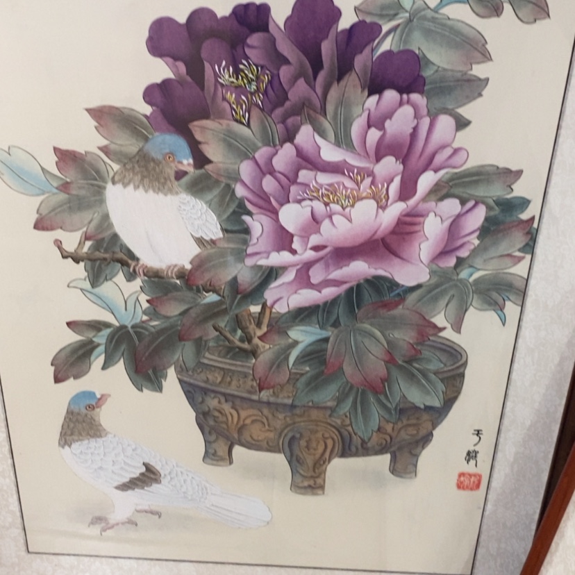 【闪购商品】国画手绘国画工笔带框
