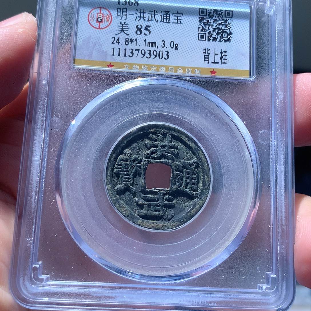 金属QY。洪武通宝85分3903