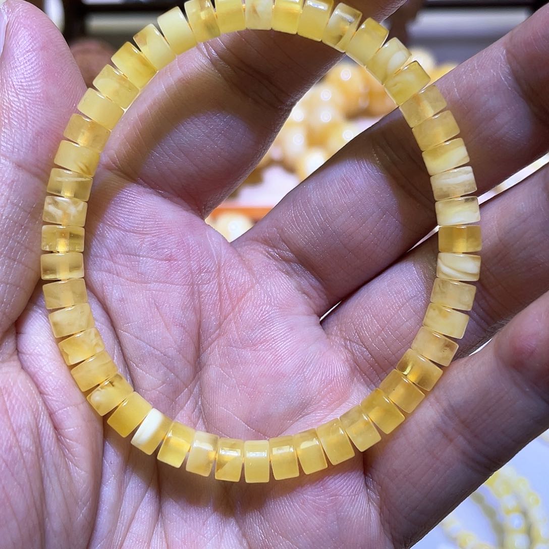 蜜蜡手串未镶嵌6.2mmmmmmm