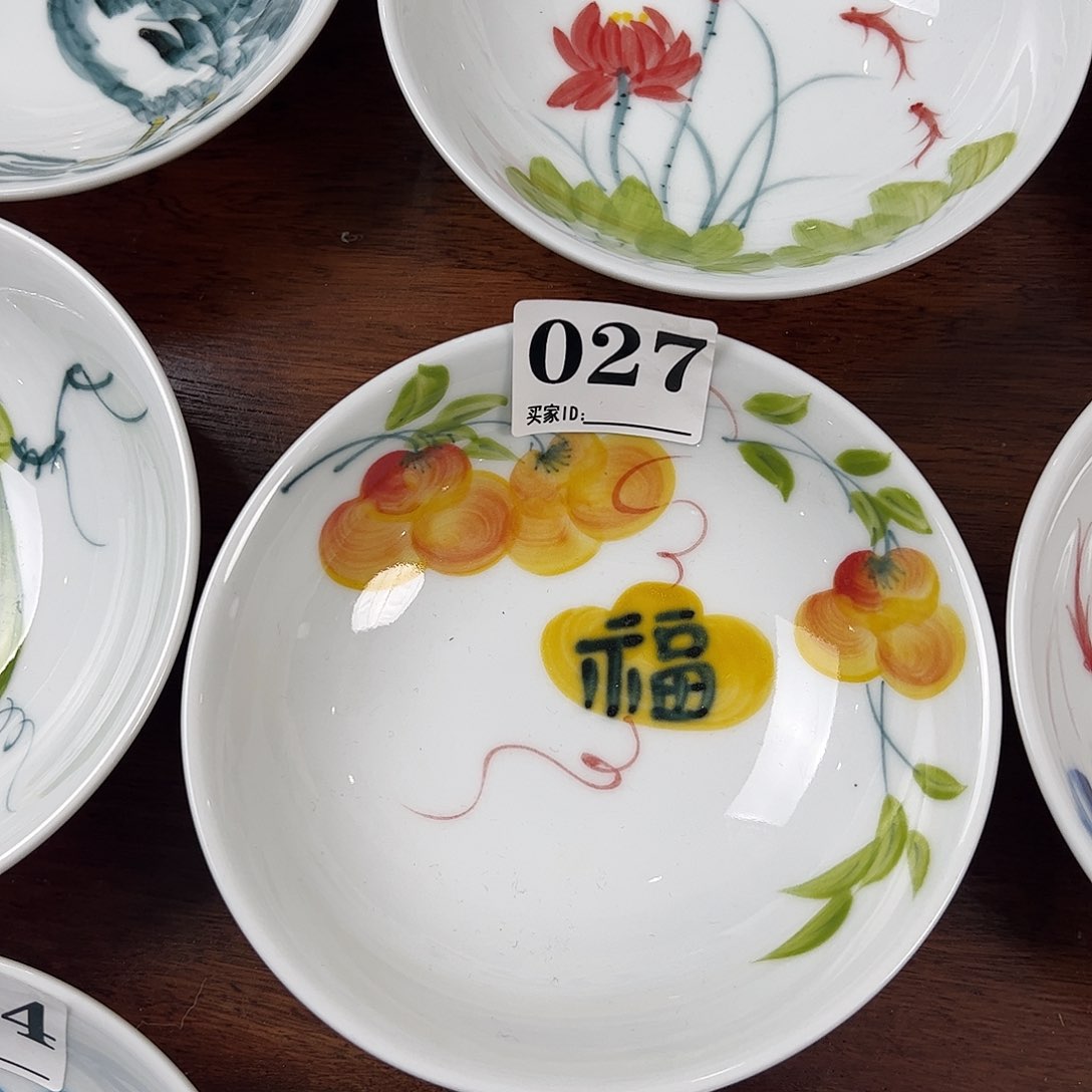 瓷片景德镇陶瓷手工手绘制作