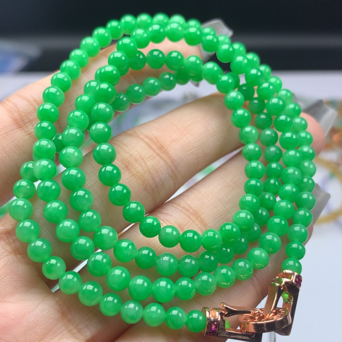 翡翠手链未镶嵌卡