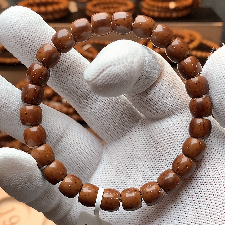 紫金鼠手串9×8直射单圈