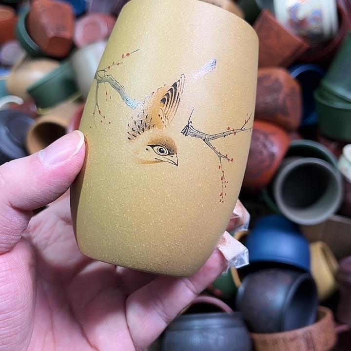 紫砂茶杯全手工紫砂主人杯