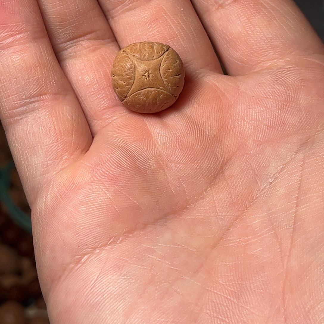 桃核吊坠16.6mm麒麟眼，开孔不退，偏远不包