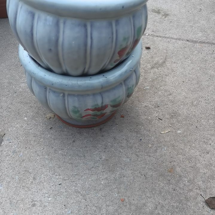 红陶口18高16～瑕疵口裂