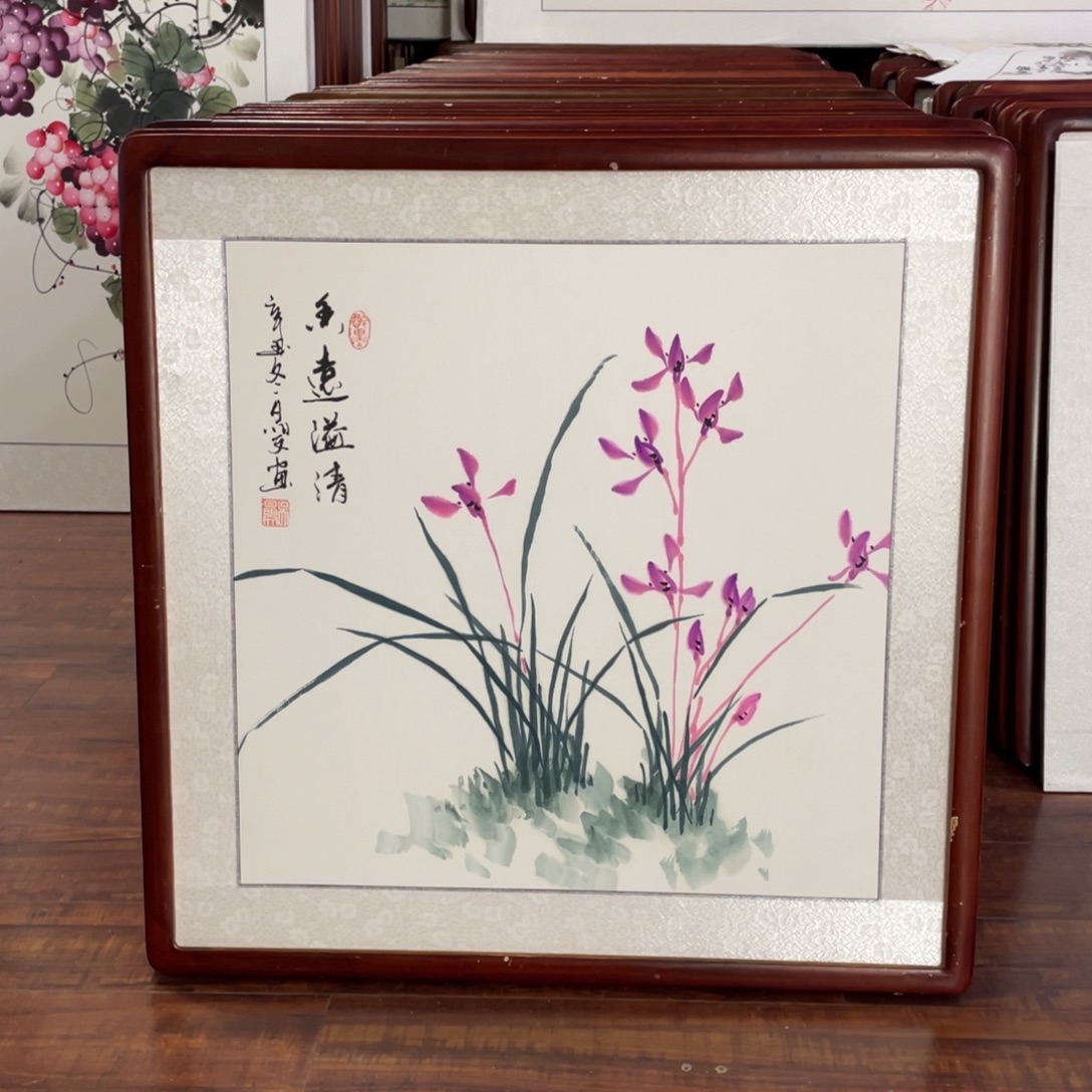 国画带框尺寸63*63厘米