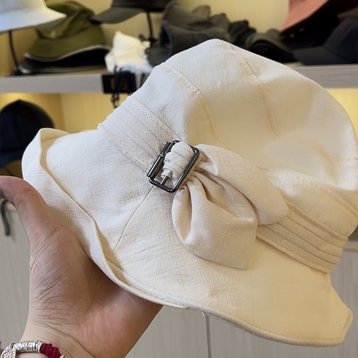 头层牛皮革礼帽白色的绳子