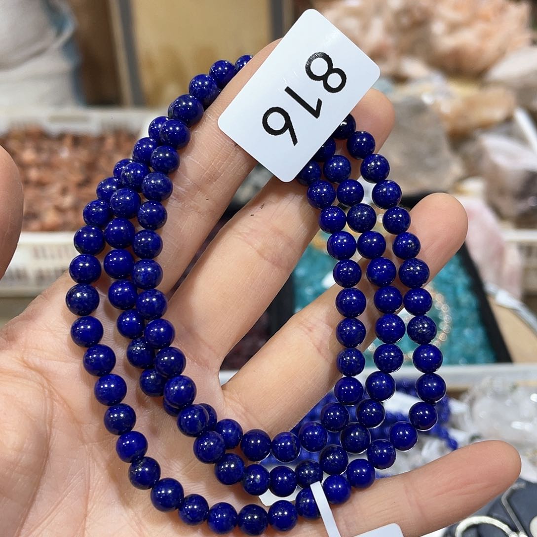 青金石手串6m m未镶嵌f 372