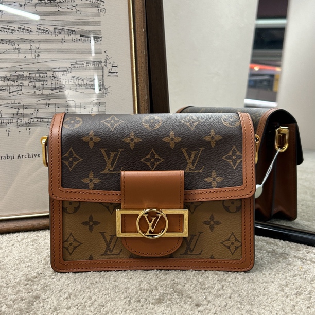 99新 LouisVuitton/路易威登 老花达芙妮小号经典百搭