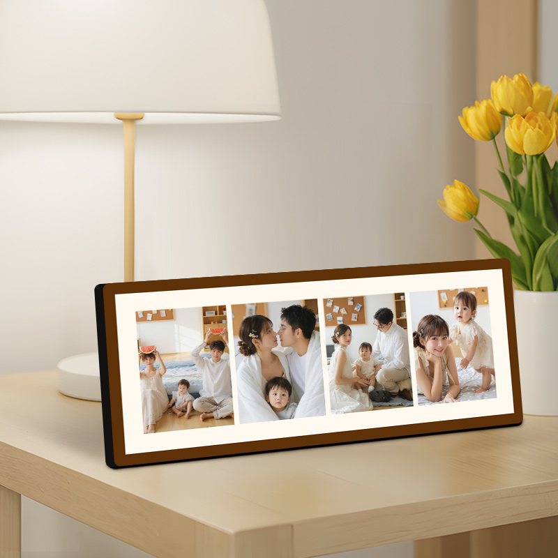 四宫格相框摆台定制洗照片儿童照婚纱照全家福打印水晶摆件情侣照