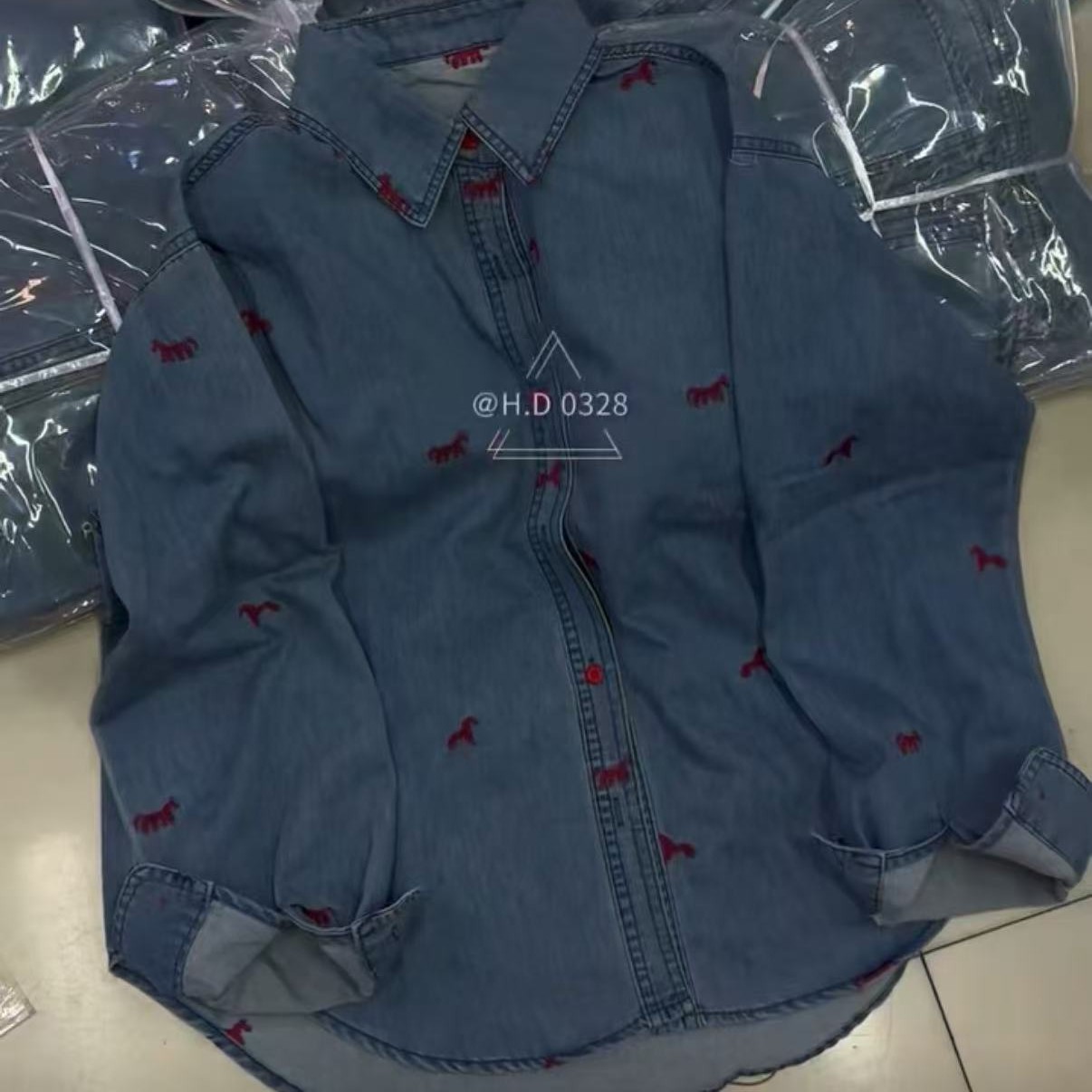 过年小马牛仔衬衫