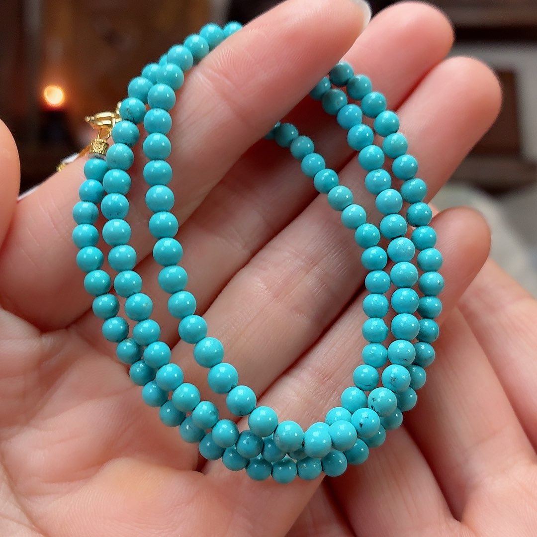 18K金镶嵌绿松石珠宝奇石