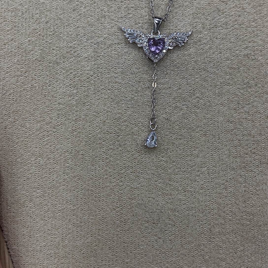 套链银S925镶嵌紫晶