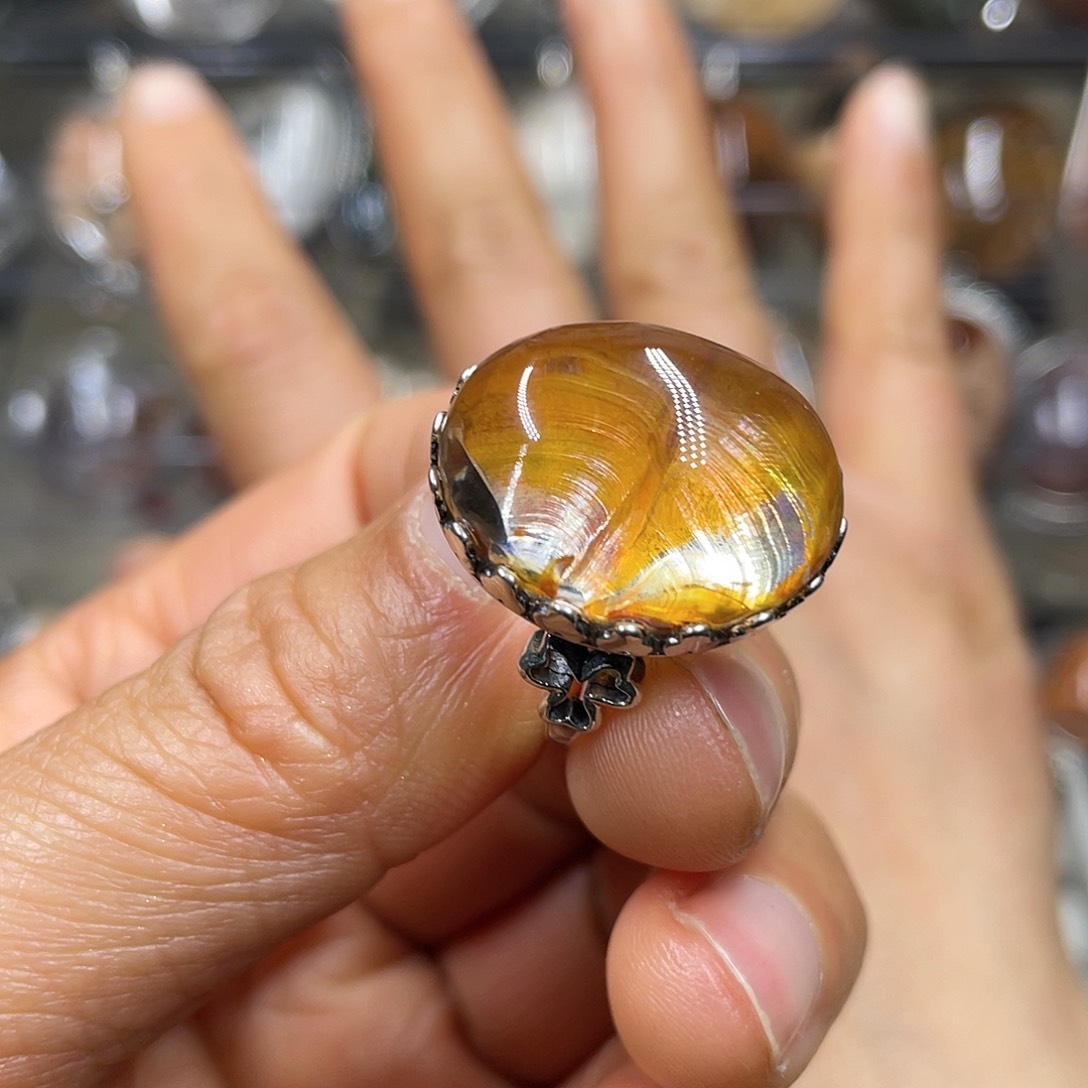 【闪购商品】水晶珠宝半成品银S925镶嵌戒指