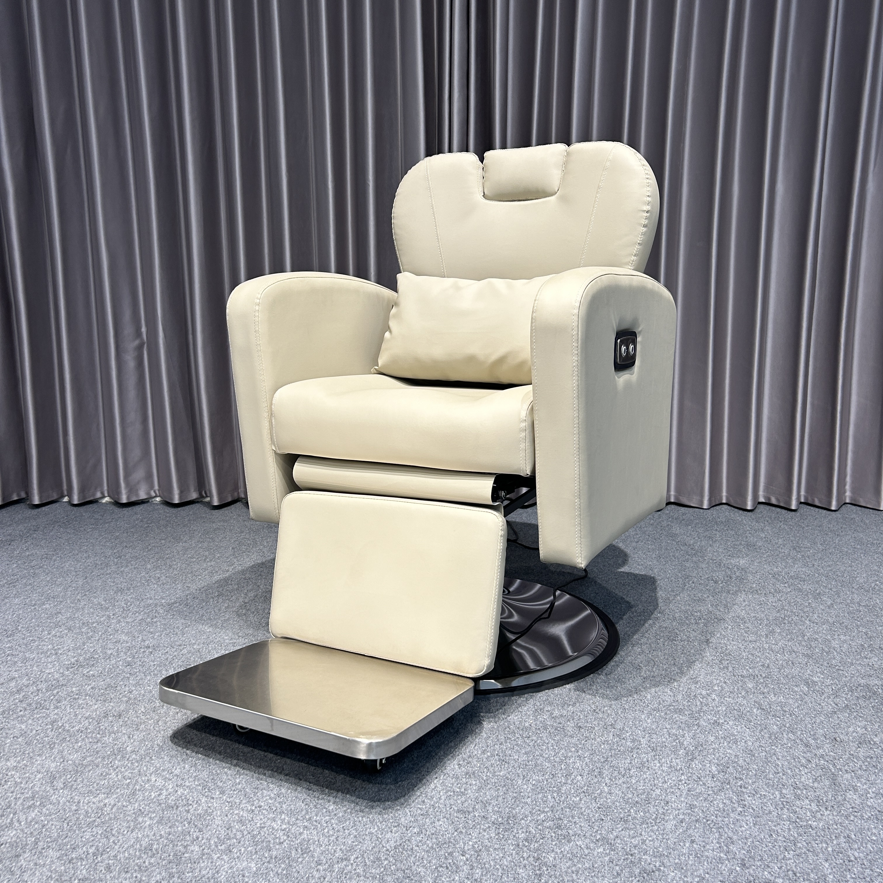 电动理发店椅子养发馆头疗可放倒美发养发椅发廊专用刮脸剪发座椅