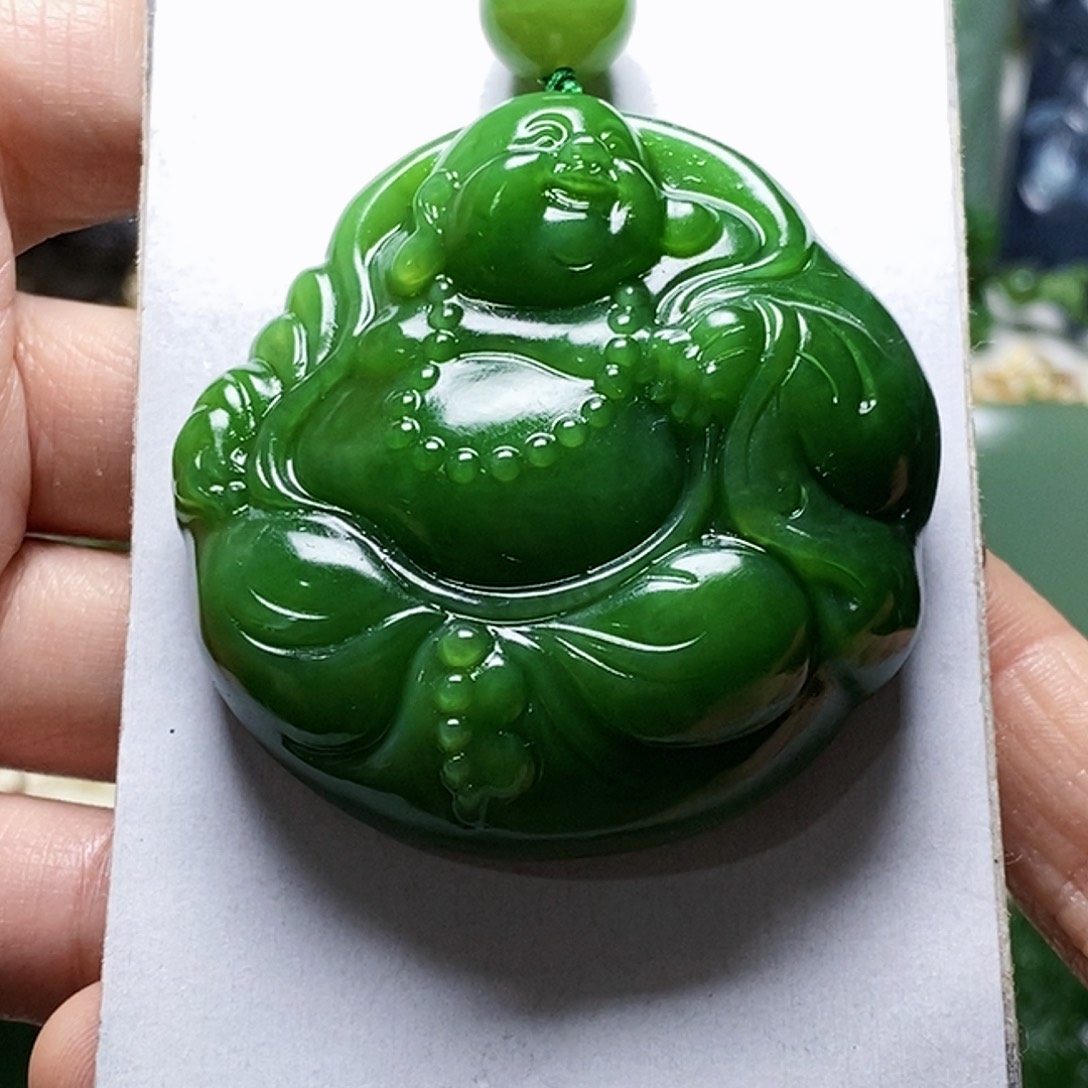 和田玉（碧玉）颈饰80克未镶嵌