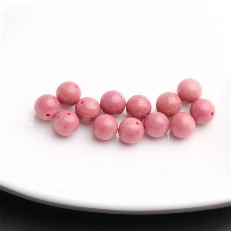 樱花粉全粉舒8MM圆珠散珠 K0015 多样性发一