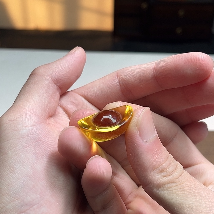 颈饰合金石英质玉小***